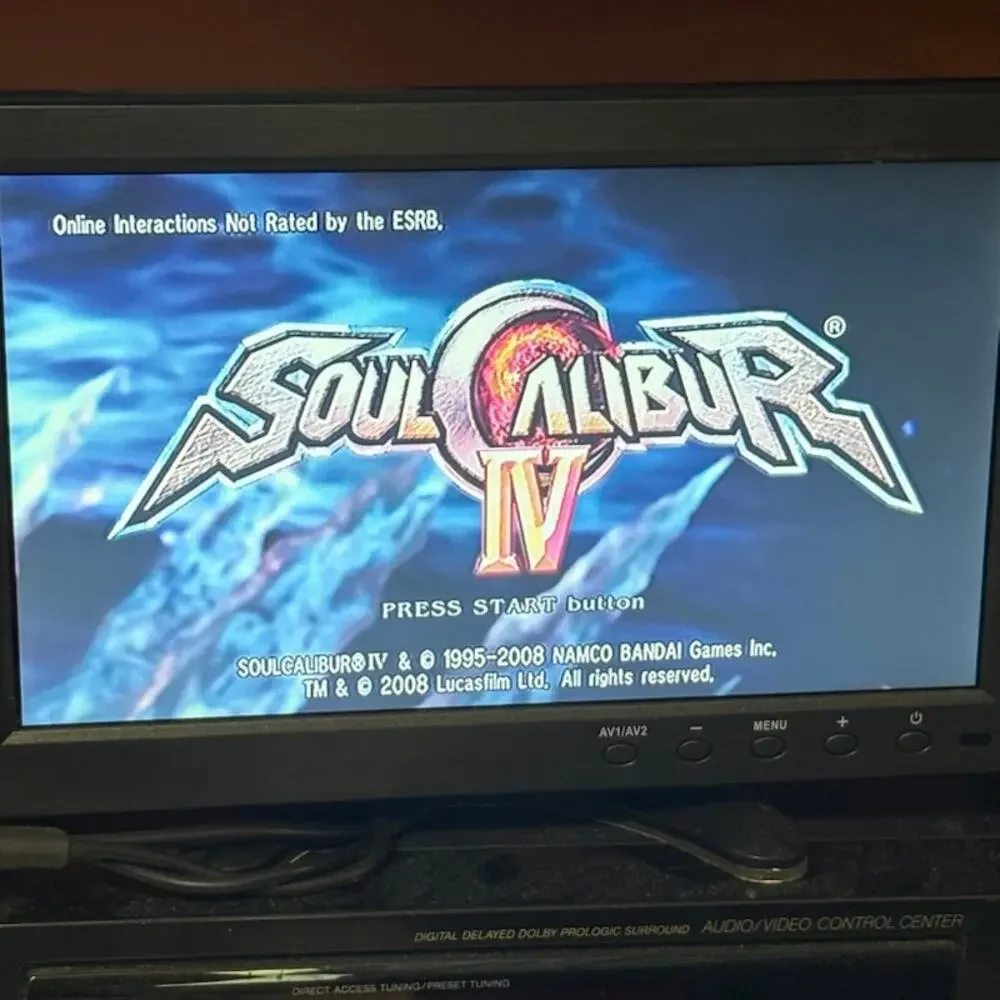 Soul Calibur IV 4 (Microsoft Xbox 360, 2008) Complete in Box w/ Manual - Tested